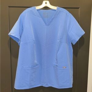 FIGS Casma Scrub Top - Ceil Blue